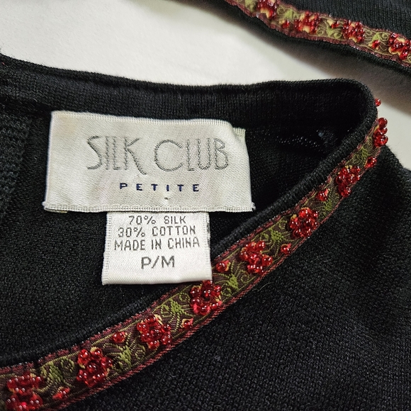 Silk Club Beaded 3pc Skirt & Sweater Set - Picture 15 of 16